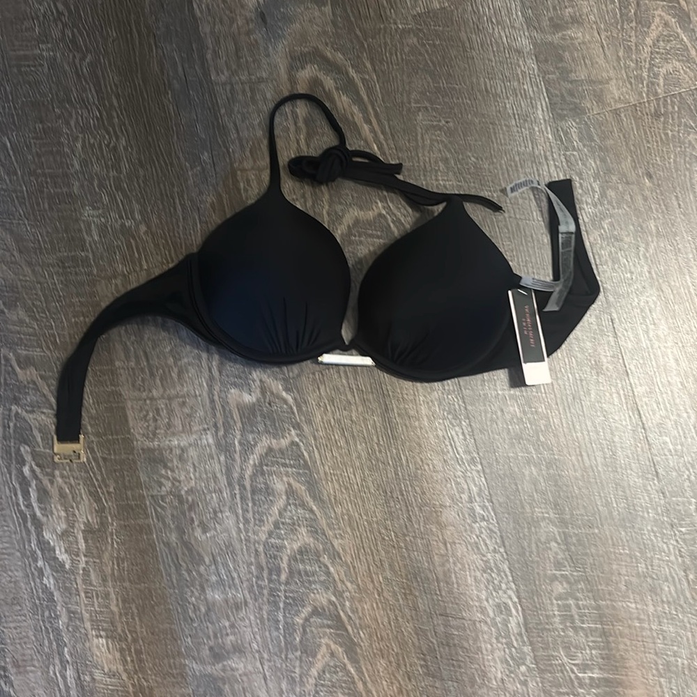 Victoria's Secret bombshell add 2 cups Black Bikini Top